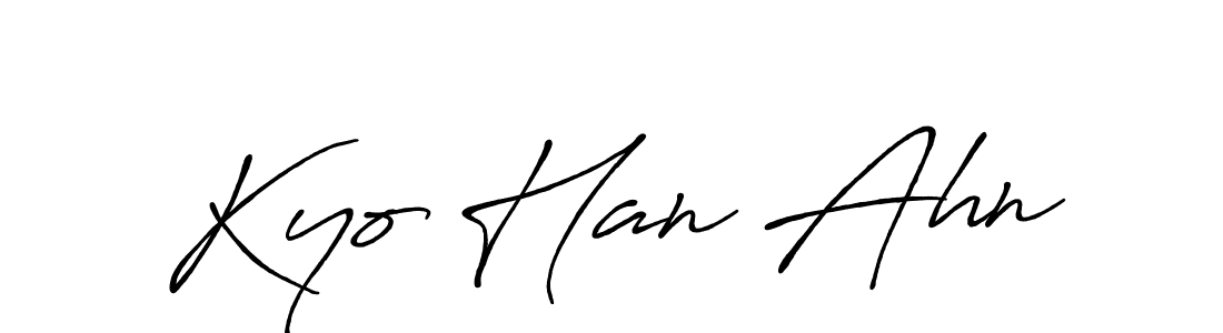 Kyo Han Ahn stylish signature style. Best Handwritten Sign (Antro_Vectra_Bolder) for my name. Handwritten Signature Collection Ideas for my name Kyo Han Ahn. Kyo Han Ahn signature style 7 images and pictures png
