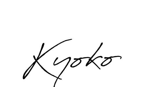 Antro_Vectra_Bolder is a professional signature style that is perfect for those who want to add a touch of class to their signature. It is also a great choice for those who want to make their signature more unique. Get Kyoko name to fancy signature for free. Kyoko signature style 7 images and pictures png