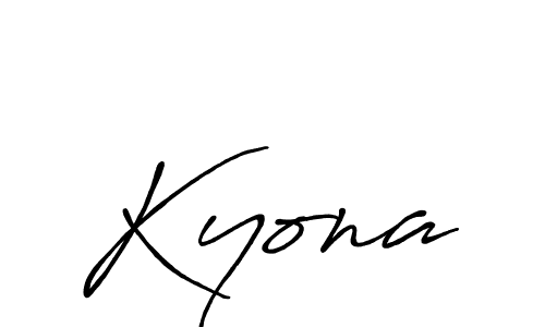 Make a beautiful signature design for name Kyona. With this signature (Antro_Vectra_Bolder) style, you can create a handwritten signature for free. Kyona signature style 7 images and pictures png