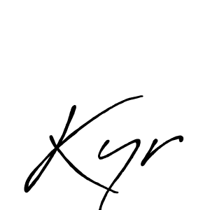 Also we have Kyr name is the best signature style. Create professional handwritten signature collection using Antro_Vectra_Bolder autograph style. Kyr signature style 7 images and pictures png