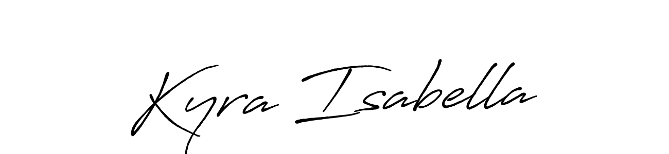 This is the best signature style for the Kyra Isabella name. Also you like these signature font (Antro_Vectra_Bolder). Mix name signature. Kyra Isabella signature style 7 images and pictures png