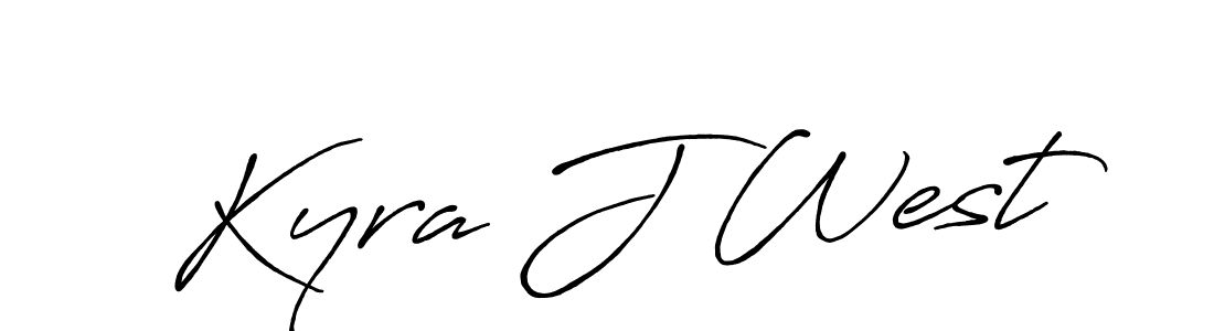 How to make Kyra J West signature? Antro_Vectra_Bolder is a professional autograph style. Create handwritten signature for Kyra J West name. Kyra J West signature style 7 images and pictures png