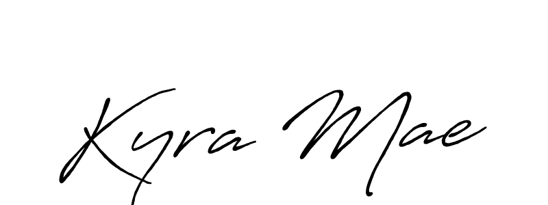 Kyra Mae stylish signature style. Best Handwritten Sign (Antro_Vectra_Bolder) for my name. Handwritten Signature Collection Ideas for my name Kyra Mae. Kyra Mae signature style 7 images and pictures png