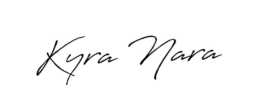 Use a signature maker to create a handwritten signature online. With this signature software, you can design (Antro_Vectra_Bolder) your own signature for name Kyra Nara. Kyra Nara signature style 7 images and pictures png