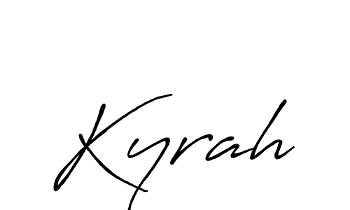 Also we have Kyrah name is the best signature style. Create professional handwritten signature collection using Antro_Vectra_Bolder autograph style. Kyrah signature style 7 images and pictures png