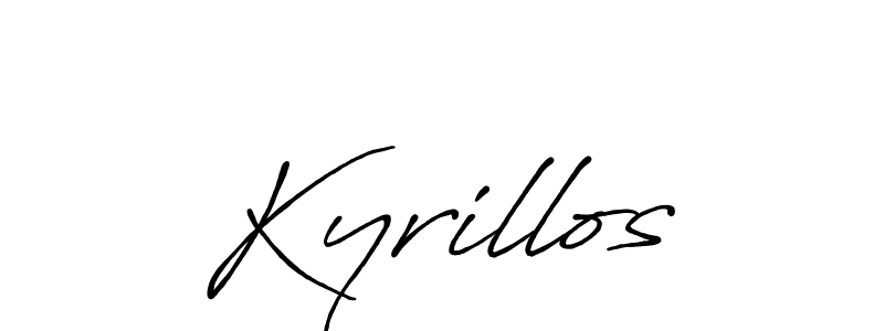 The best way (Antro_Vectra_Bolder) to make a short signature is to pick only two or three words in your name. The name Kyrillos include a total of six letters. For converting this name. Kyrillos signature style 7 images and pictures png