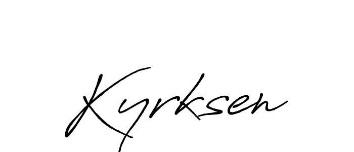 Also You can easily find your signature by using the search form. We will create Kyrksen name handwritten signature images for you free of cost using Antro_Vectra_Bolder sign style. Kyrksen signature style 7 images and pictures png
