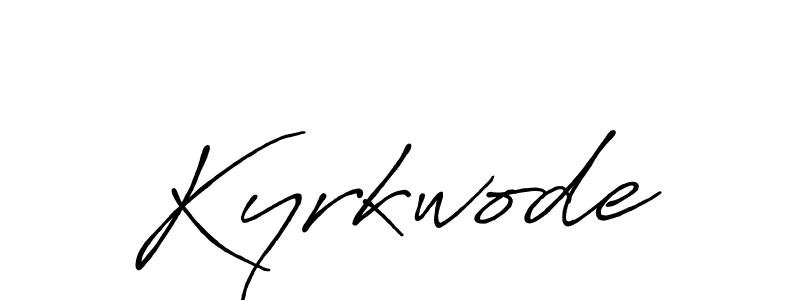 How to make Kyrkwode name signature. Use Antro_Vectra_Bolder style for creating short signs online. This is the latest handwritten sign. Kyrkwode signature style 7 images and pictures png