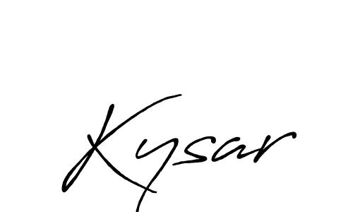 Kysar stylish signature style. Best Handwritten Sign (Antro_Vectra_Bolder) for my name. Handwritten Signature Collection Ideas for my name Kysar. Kysar signature style 7 images and pictures png