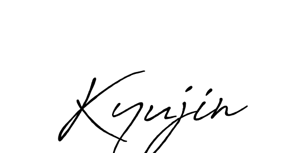 Antro_Vectra_Bolder is a professional signature style that is perfect for those who want to add a touch of class to their signature. It is also a great choice for those who want to make their signature more unique. Get Kyujin name to fancy signature for free. Kyujin signature style 7 images and pictures png