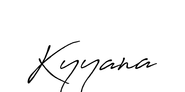 Also we have Kyyana name is the best signature style. Create professional handwritten signature collection using Antro_Vectra_Bolder autograph style. Kyyana signature style 7 images and pictures png