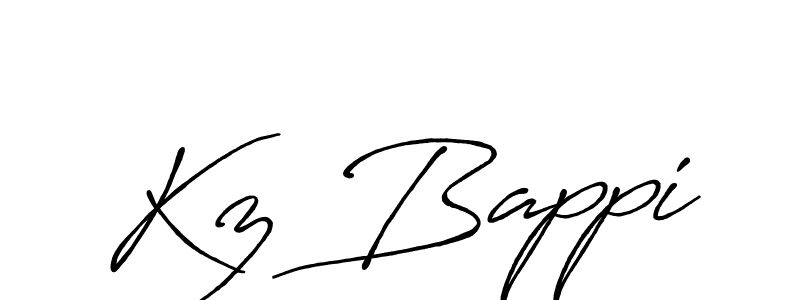 Design your own signature with our free online signature maker. With this signature software, you can create a handwritten (Antro_Vectra_Bolder) signature for name Kz Bappi. Kz Bappi signature style 7 images and pictures png