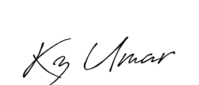 Use a signature maker to create a handwritten signature online. With this signature software, you can design (Antro_Vectra_Bolder) your own signature for name Kz Umar. Kz Umar signature style 7 images and pictures png