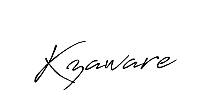 How to Draw Kzaware signature style? Antro_Vectra_Bolder is a latest design signature styles for name Kzaware. Kzaware signature style 7 images and pictures png