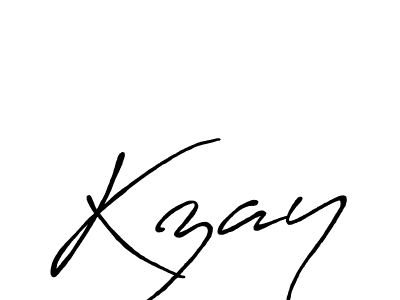 Also we have Kzay name is the best signature style. Create professional handwritten signature collection using Antro_Vectra_Bolder autograph style. Kzay signature style 7 images and pictures png