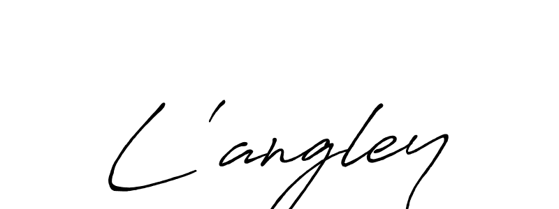 Make a beautiful signature design for name L'angley. With this signature (Antro_Vectra_Bolder) style, you can create a handwritten signature for free. L'angley signature style 7 images and pictures png