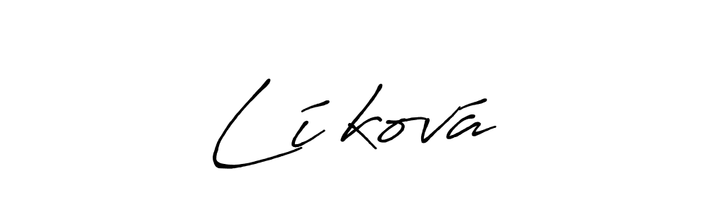 Also You can easily find your signature by using the search form. We will create Líšková name handwritten signature images for you free of cost using Antro_Vectra_Bolder sign style. Líšková signature style 7 images and pictures png