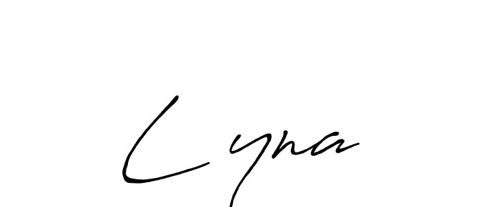 Design your own signature with our free online signature maker. With this signature software, you can create a handwritten (Antro_Vectra_Bolder) signature for name L yna. L yna signature style 7 images and pictures png