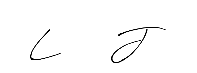 This is the best signature style for the L      J name. Also you like these signature font (Antro_Vectra_Bolder). Mix name signature. L      J signature style 7 images and pictures png