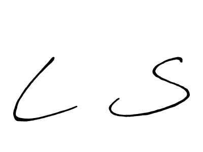 Design your own signature with our free online signature maker. With this signature software, you can create a handwritten (Antro_Vectra_Bolder) signature for name L  S. L  S signature style 7 images and pictures png