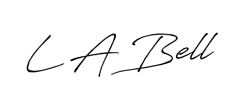 Create a beautiful signature design for name L A Bell. With this signature (Antro_Vectra_Bolder) fonts, you can make a handwritten signature for free. L A Bell signature style 7 images and pictures png