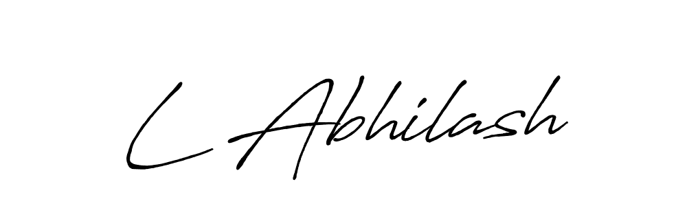 Antro_Vectra_Bolder is a professional signature style that is perfect for those who want to add a touch of class to their signature. It is also a great choice for those who want to make their signature more unique. Get L Abhilash name to fancy signature for free. L Abhilash signature style 7 images and pictures png