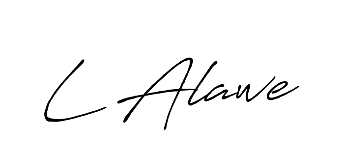 Similarly Antro_Vectra_Bolder is the best handwritten signature design. Signature creator online .You can use it as an online autograph creator for name L Alawe. L Alawe signature style 7 images and pictures png