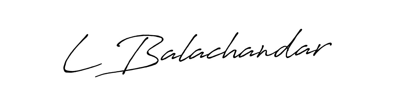 Also You can easily find your signature by using the search form. We will create L Balachandar name handwritten signature images for you free of cost using Antro_Vectra_Bolder sign style. L Balachandar signature style 7 images and pictures png