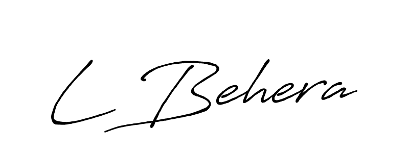 Also You can easily find your signature by using the search form. We will create L Behera name handwritten signature images for you free of cost using Antro_Vectra_Bolder sign style. L Behera signature style 7 images and pictures png