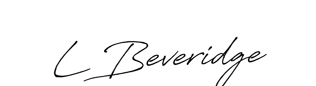 L Beveridge stylish signature style. Best Handwritten Sign (Antro_Vectra_Bolder) for my name. Handwritten Signature Collection Ideas for my name L Beveridge. L Beveridge signature style 7 images and pictures png