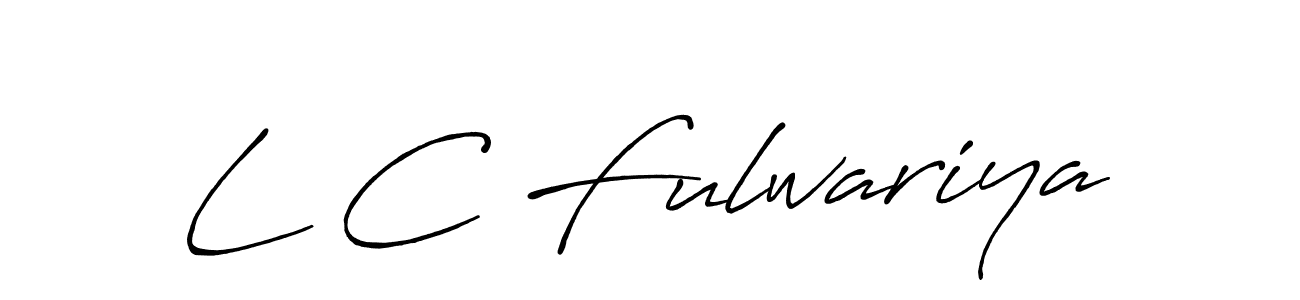 L C Fulwariya stylish signature style. Best Handwritten Sign (Antro_Vectra_Bolder) for my name. Handwritten Signature Collection Ideas for my name L C Fulwariya. L C Fulwariya signature style 7 images and pictures png