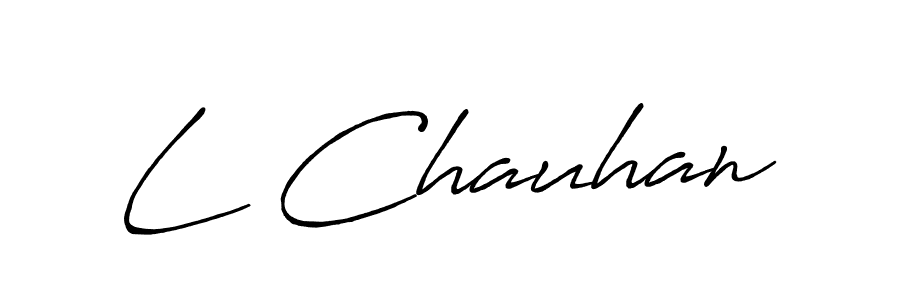 Design your own signature with our free online signature maker. With this signature software, you can create a handwritten (Antro_Vectra_Bolder) signature for name L Chauhan. L Chauhan signature style 7 images and pictures png