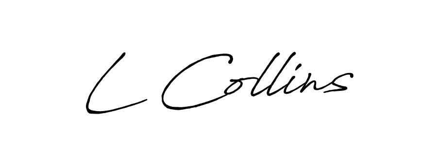 if you are searching for the best signature style for your name L Collins. so please give up your signature search. here we have designed multiple signature styles  using Antro_Vectra_Bolder. L Collins signature style 7 images and pictures png