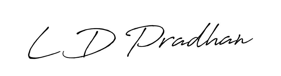 How to Draw L D Pradhan signature style? Antro_Vectra_Bolder is a latest design signature styles for name L D Pradhan. L D Pradhan signature style 7 images and pictures png