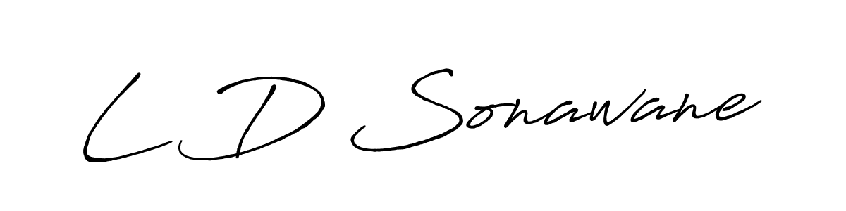 Here are the top 10 professional signature styles for the name L D Sonawane. These are the best autograph styles you can use for your name. L D Sonawane signature style 7 images and pictures png