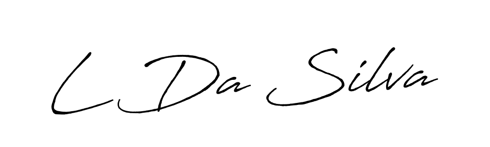 Make a beautiful signature design for name L Da Silva. With this signature (Antro_Vectra_Bolder) style, you can create a handwritten signature for free. L Da Silva signature style 7 images and pictures png