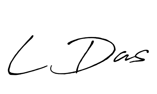 if you are searching for the best signature style for your name L Das. so please give up your signature search. here we have designed multiple signature styles  using Antro_Vectra_Bolder. L Das signature style 7 images and pictures png
