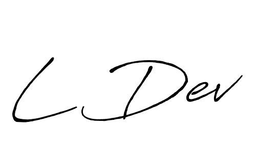 Best and Professional Signature Style for L Dev. Antro_Vectra_Bolder Best Signature Style Collection. L Dev signature style 7 images and pictures png