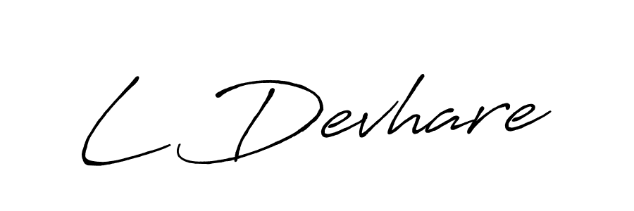 How to Draw L Devhare signature style? Antro_Vectra_Bolder is a latest design signature styles for name L Devhare. L Devhare signature style 7 images and pictures png