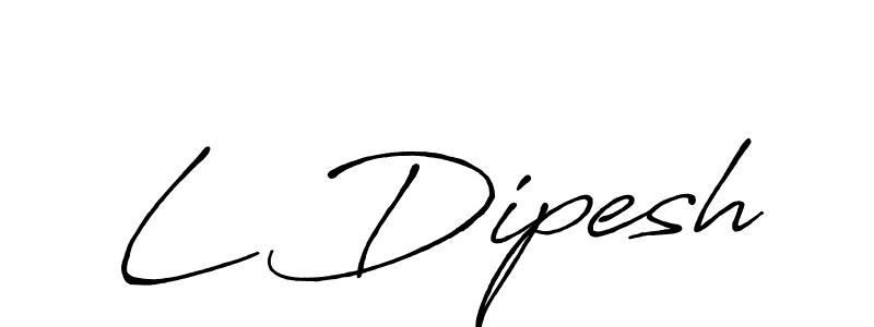How to Draw L Dipesh signature style? Antro_Vectra_Bolder is a latest design signature styles for name L Dipesh. L Dipesh signature style 7 images and pictures png