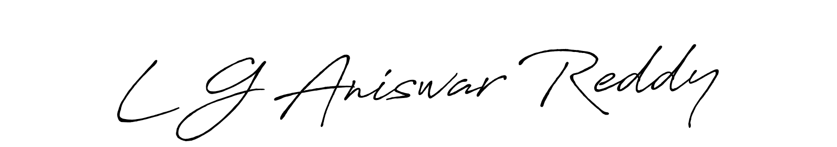 Make a short L G Aniswar Reddy signature style. Manage your documents anywhere anytime using Antro_Vectra_Bolder. Create and add eSignatures, submit forms, share and send files easily. L G Aniswar Reddy signature style 7 images and pictures png