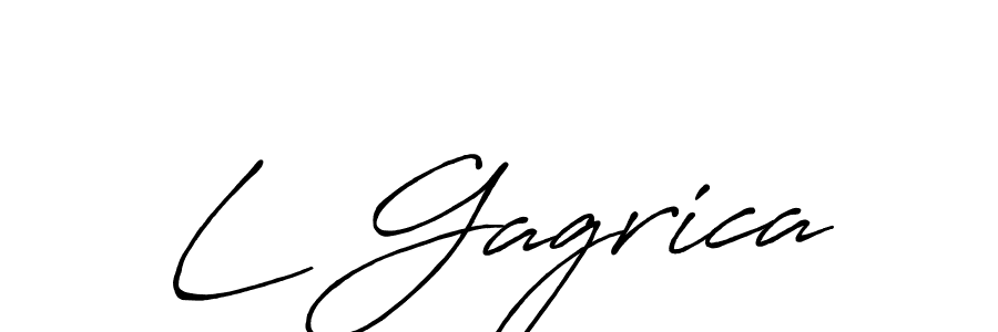 Make a beautiful signature design for name L Gagrica. Use this online signature maker to create a handwritten signature for free. L Gagrica signature style 7 images and pictures png