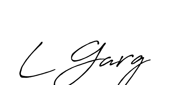 Make a beautiful signature design for name L Garg. With this signature (Antro_Vectra_Bolder) style, you can create a handwritten signature for free. L Garg signature style 7 images and pictures png