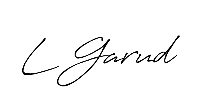 Design your own signature with our free online signature maker. With this signature software, you can create a handwritten (Antro_Vectra_Bolder) signature for name L Garud. L Garud signature style 7 images and pictures png