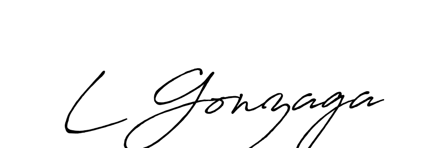 Design your own signature with our free online signature maker. With this signature software, you can create a handwritten (Antro_Vectra_Bolder) signature for name L Gonzaga. L Gonzaga signature style 7 images and pictures png