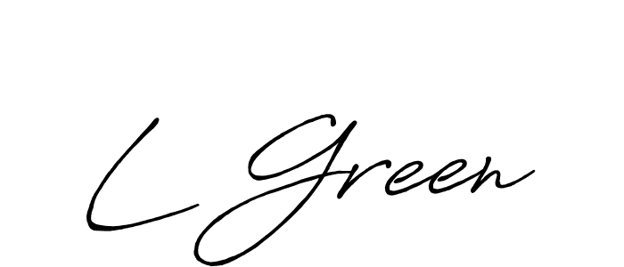 Once you've used our free online signature maker to create your best signature Antro_Vectra_Bolder style, it's time to enjoy all of the benefits that L Green name signing documents. L Green signature style 7 images and pictures png