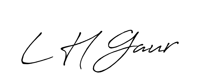 if you are searching for the best signature style for your name L H Gaur. so please give up your signature search. here we have designed multiple signature styles  using Antro_Vectra_Bolder. L H Gaur signature style 7 images and pictures png