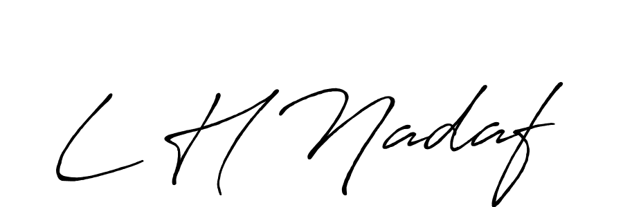 Check out images of Autograph of L H Nadaf name. Actor L H Nadaf Signature Style. Antro_Vectra_Bolder is a professional sign style online. L H Nadaf signature style 7 images and pictures png