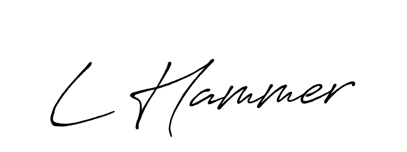 You should practise on your own different ways (Antro_Vectra_Bolder) to write your name (L Hammer) in signature. don't let someone else do it for you. L Hammer signature style 7 images and pictures png