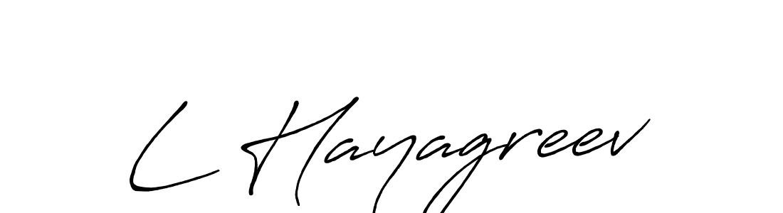 Design your own signature with our free online signature maker. With this signature software, you can create a handwritten (Antro_Vectra_Bolder) signature for name L Hayagreev. L Hayagreev signature style 7 images and pictures png